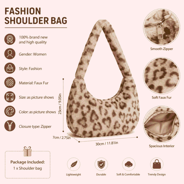 Women Animal Print Crossbody Bags Messenger Bags Shoulder Bags Handbags Underarm Bags